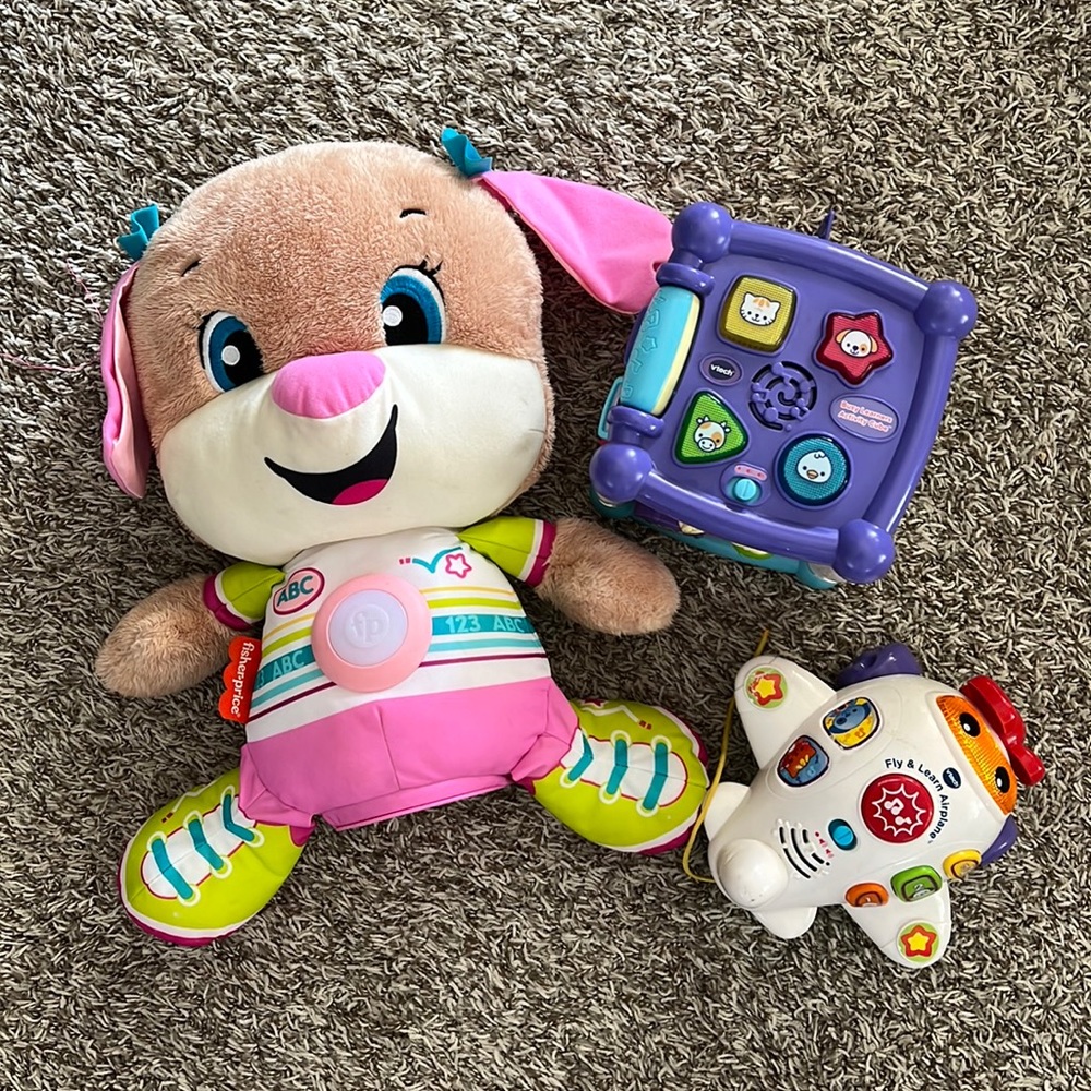 Vtech Fisher Price baby toys leaning cube smart stages fly and learn airplane